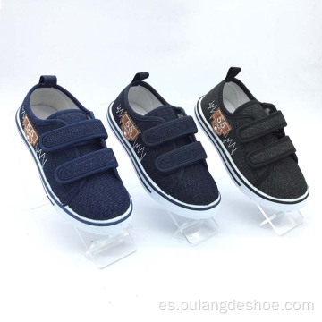 zapatos de lona del muchacho del zapato del niño del nuevo diseño